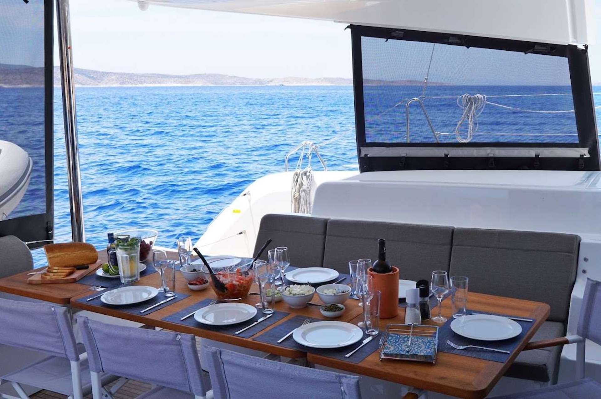 dining Andiamo crewed charter