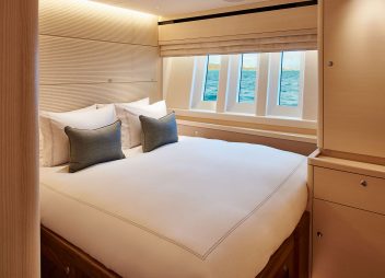 luxury yacht charter Archelon cabin