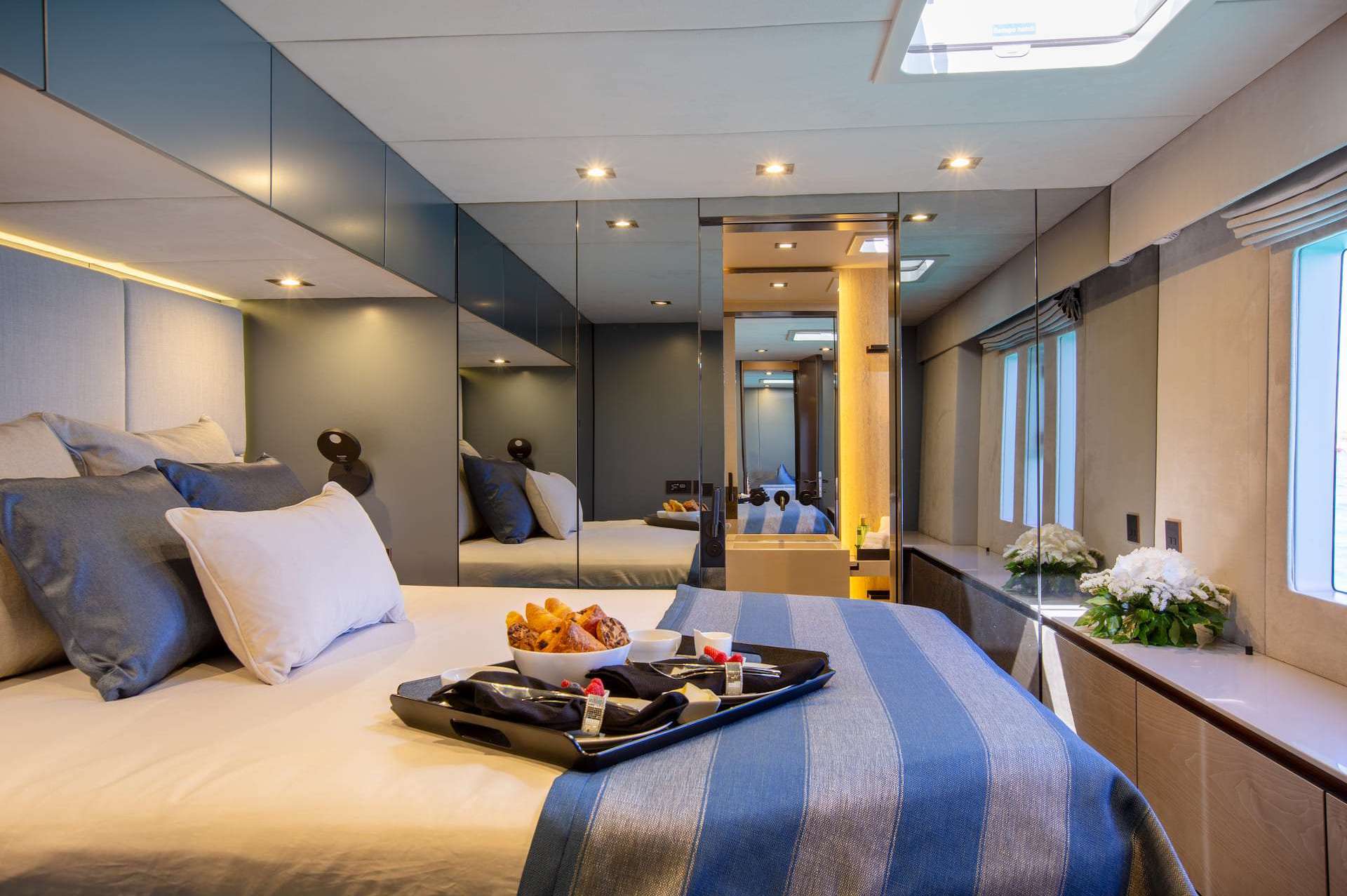 luxury yacht charter cabin Sunbreeze
