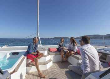 Pixie fly bridge yacht charter