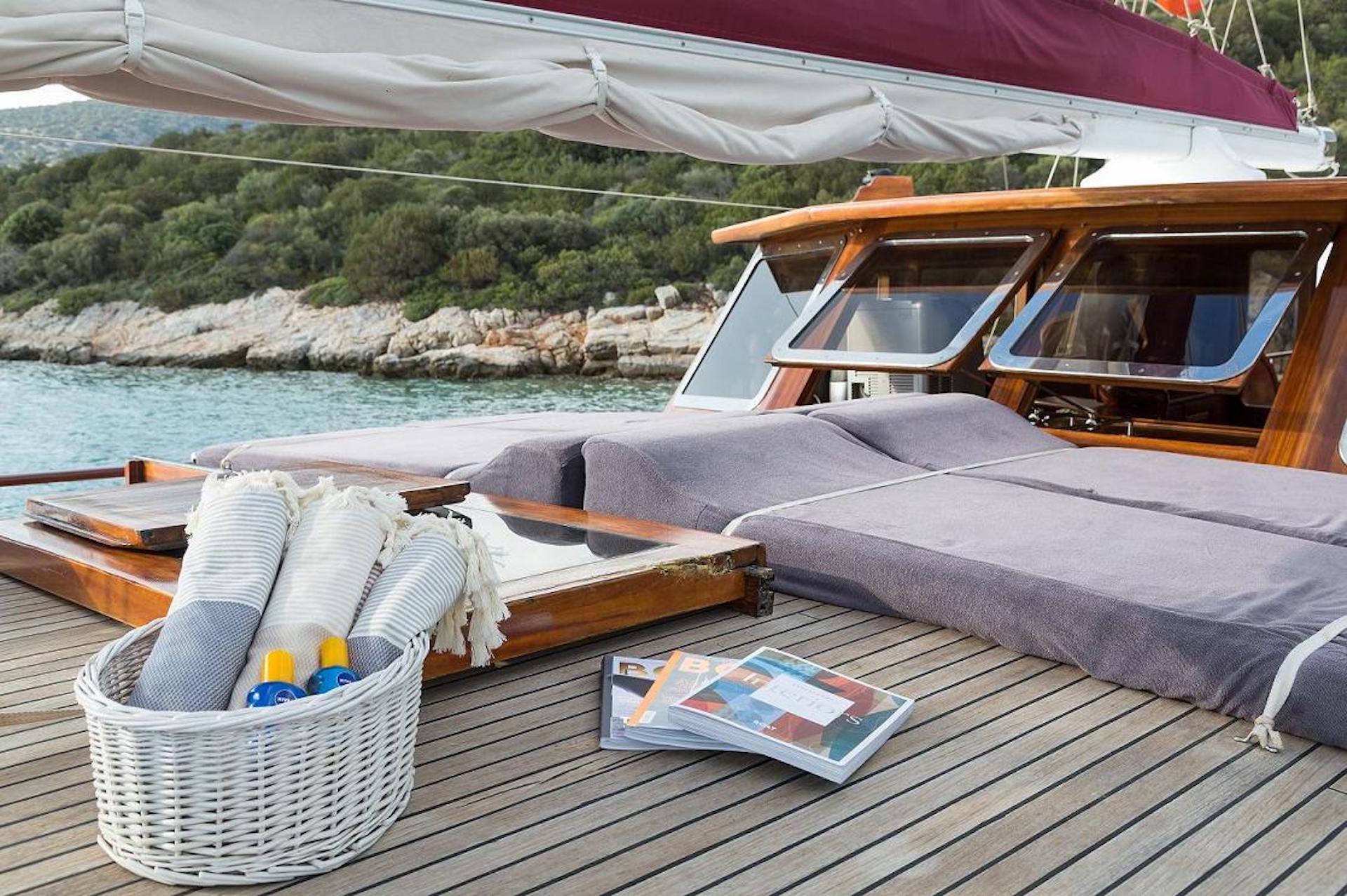 Turkey yacht charter Primadonna deck
