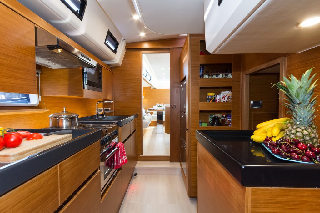 yacht charter Alizee galley