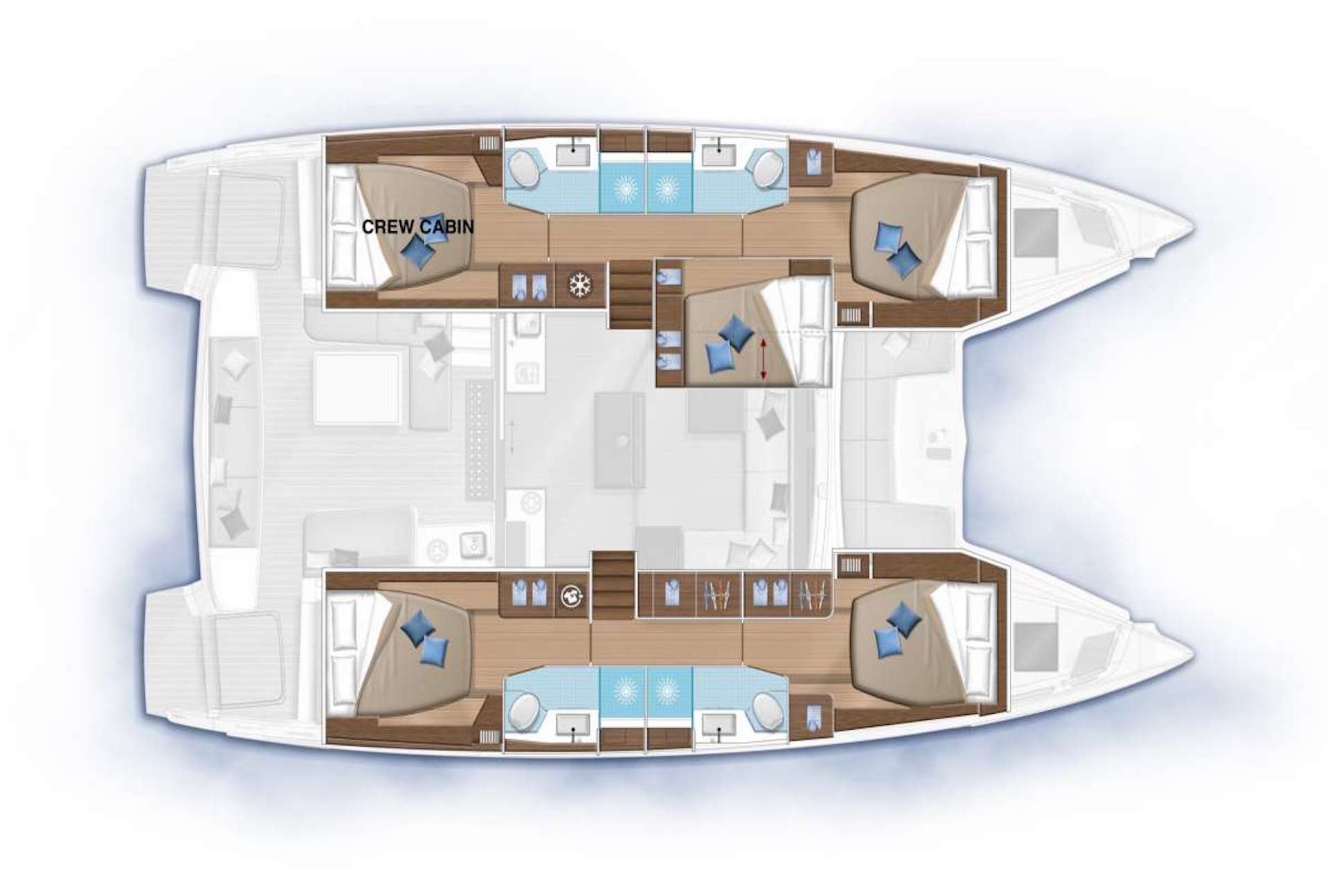 yacht charter Ether deck plan