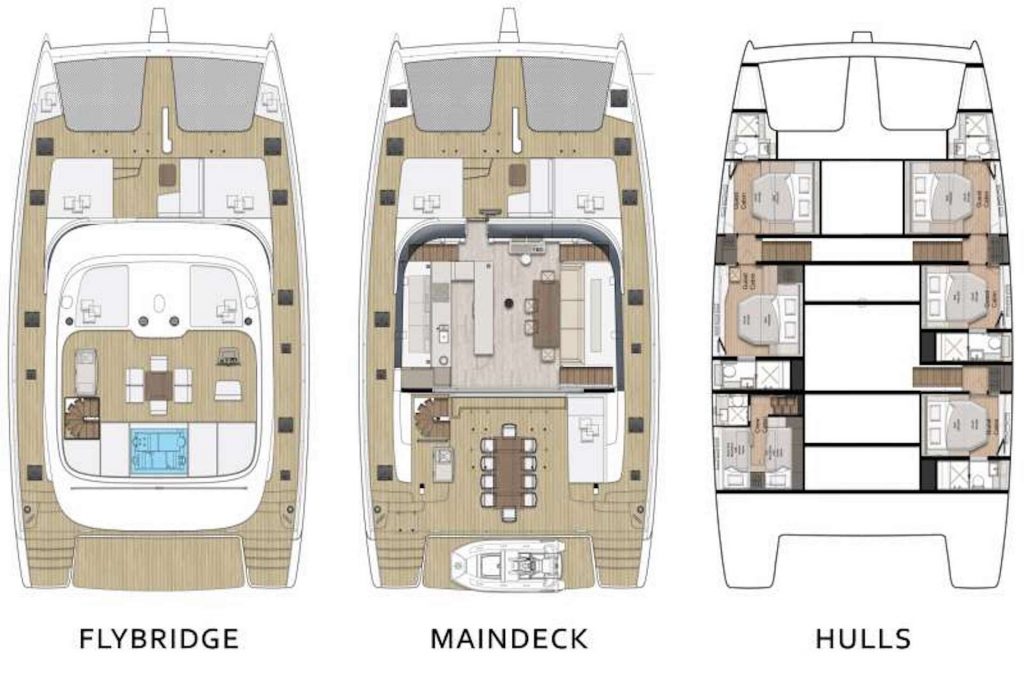 yacht charter feel the blue deck plan