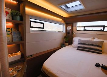 yacht charter guest cabin Andiamo