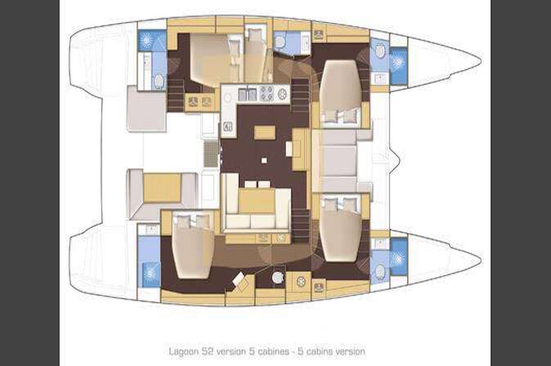 yacht charter Liquid Zen deck plan