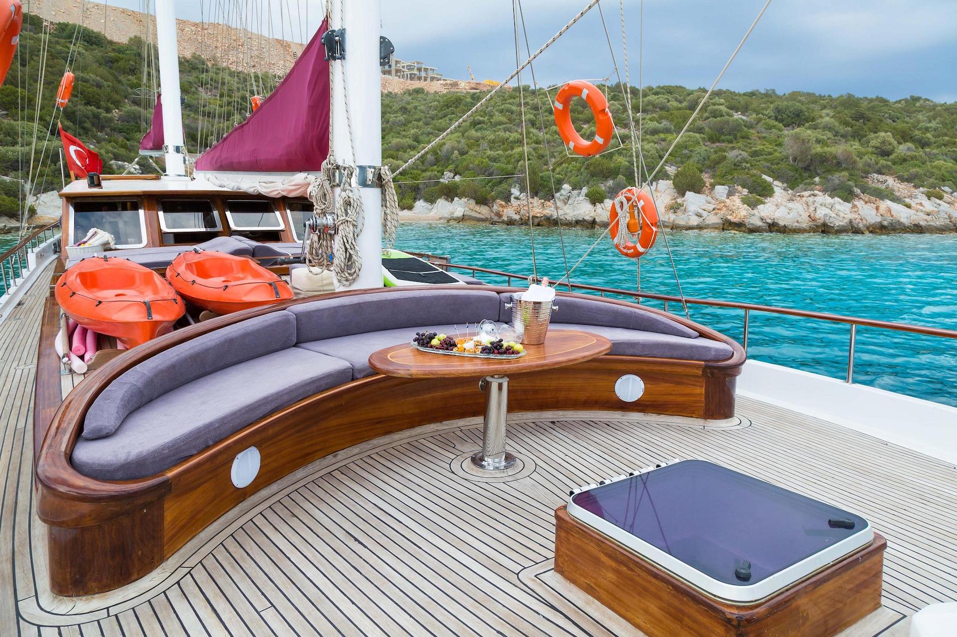yacht charter Primadonna deck