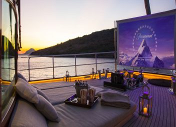 yacht charter Satori cinema