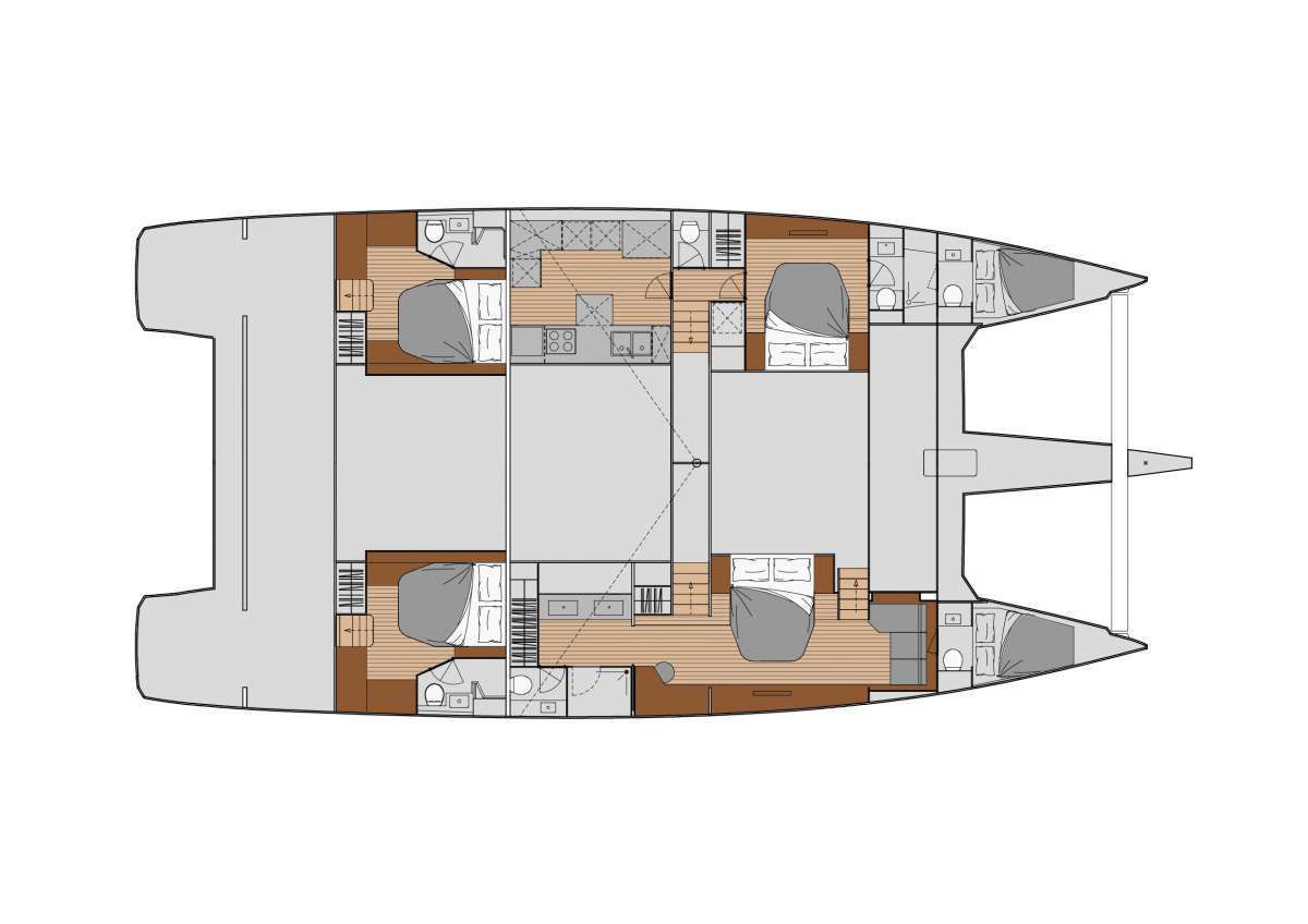 yacht charter Semper Fidelis plan