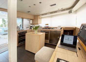 galley Yolo ii yacht charter