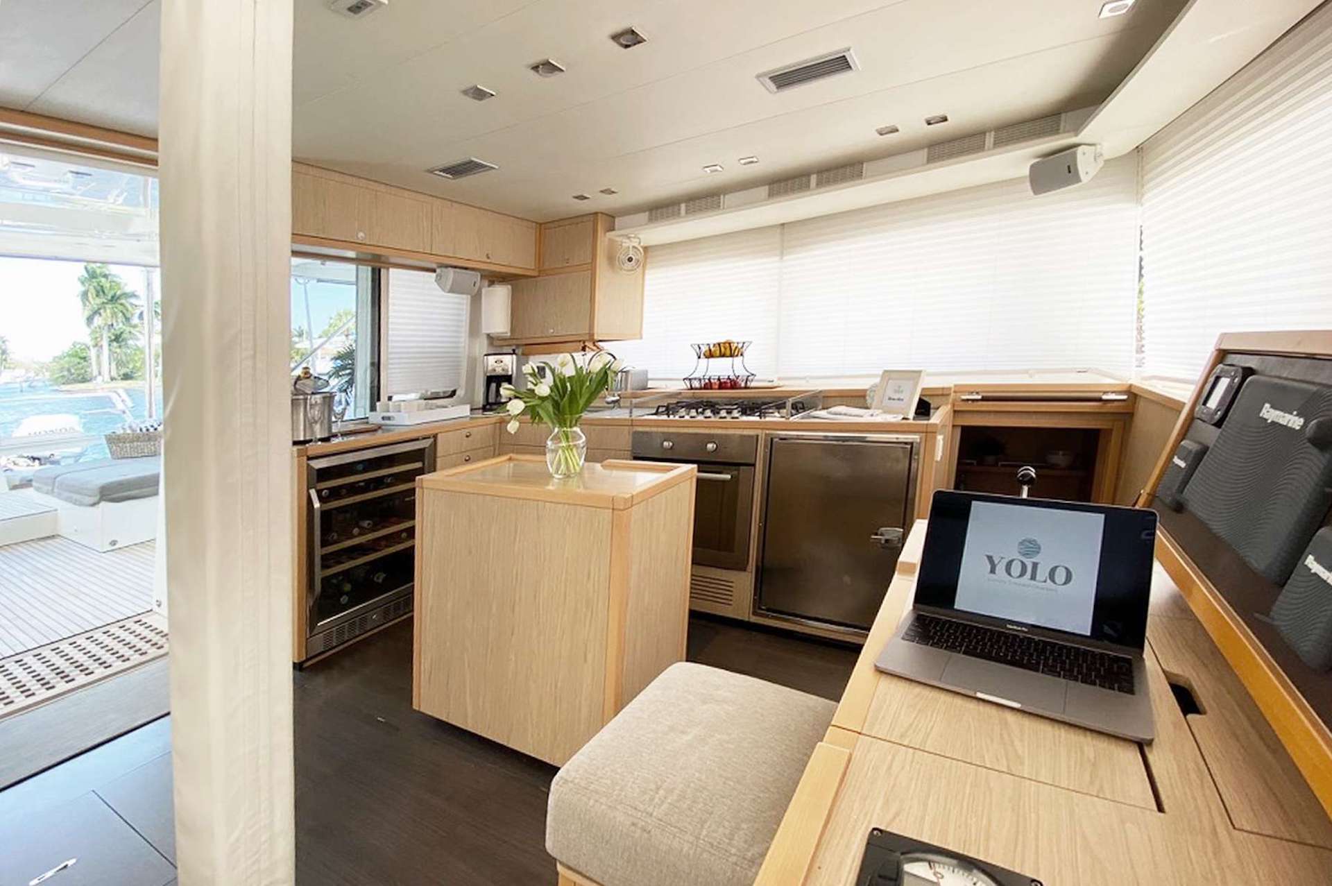 galley Yolo ii yacht charter