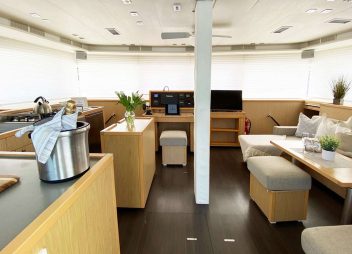 yacht charter galley Yolo ii