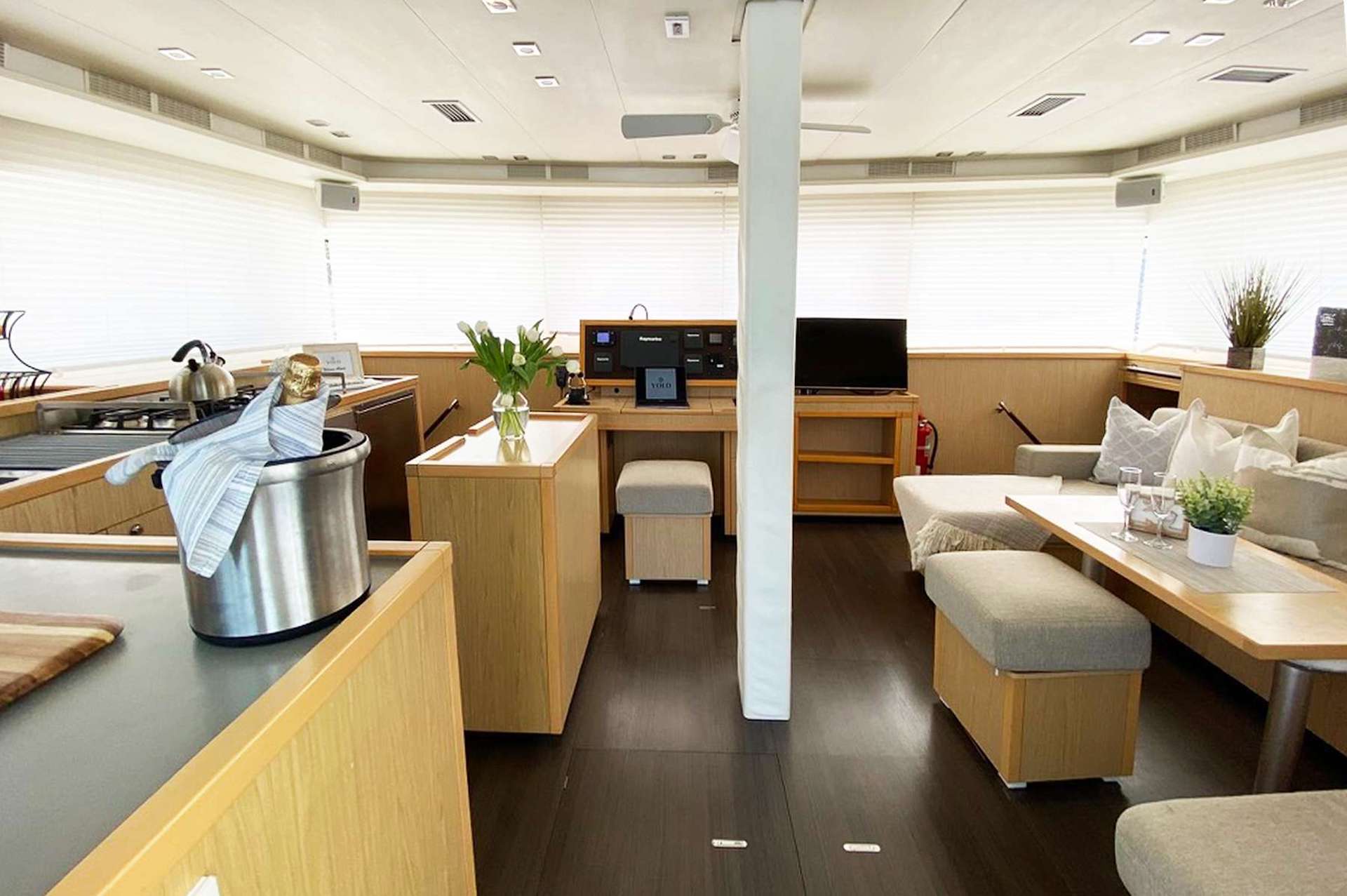 yacht charter galley Yolo ii