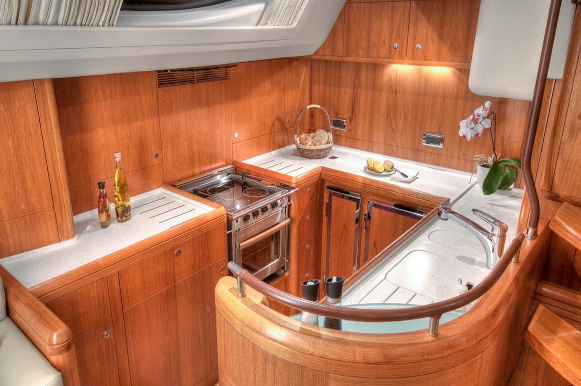 yacht charter Mustique galley