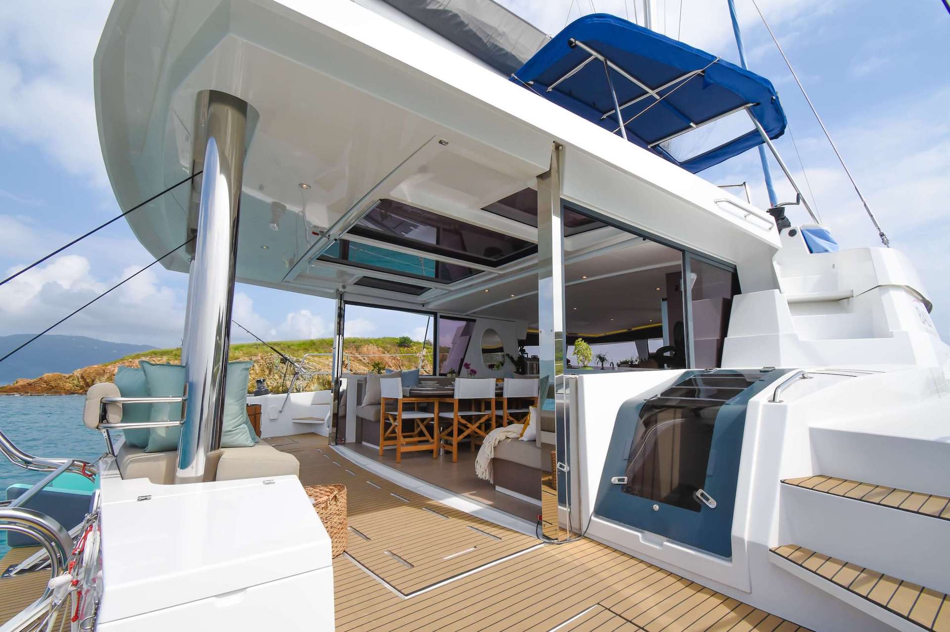 yacht charter Nae Kae aft deck