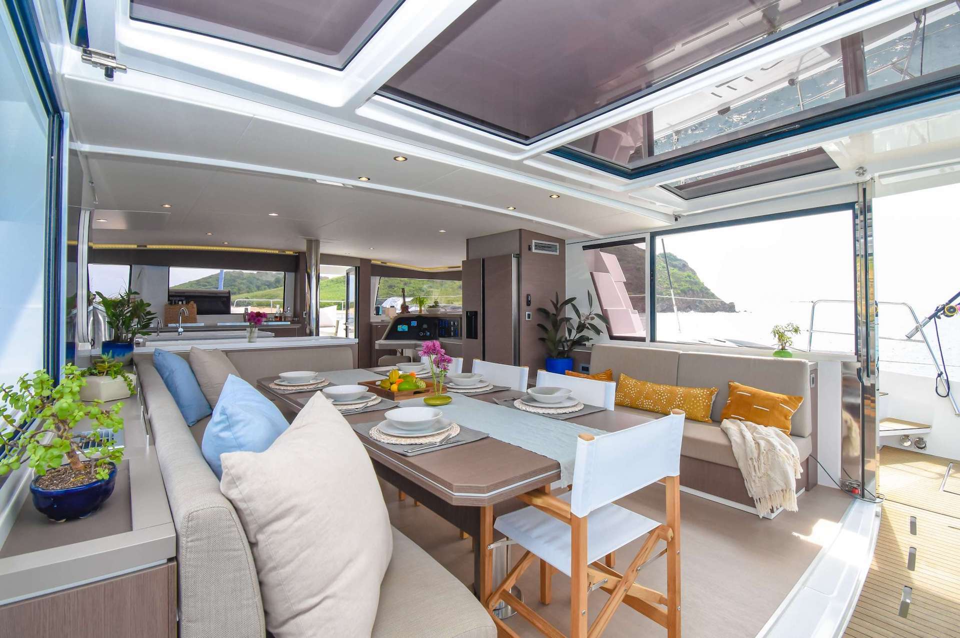 yacht charter saloon galley Nae Kae