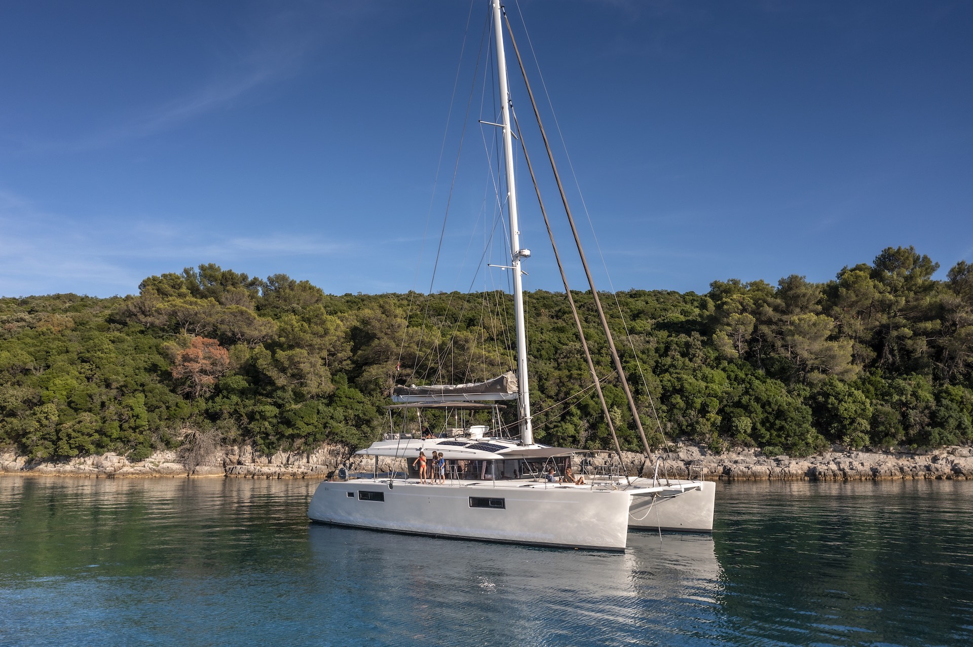 catamaran crewed yacht charter Cool Change