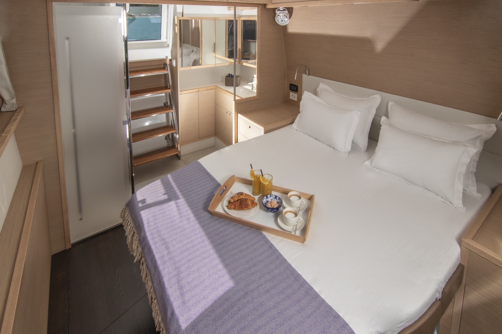 Cool Change catamaran cabin