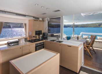yacht charter Cool Change galley
