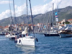 Engineering Challenge Cup fleet in Milna, island Brac - High Point Yachting regatta