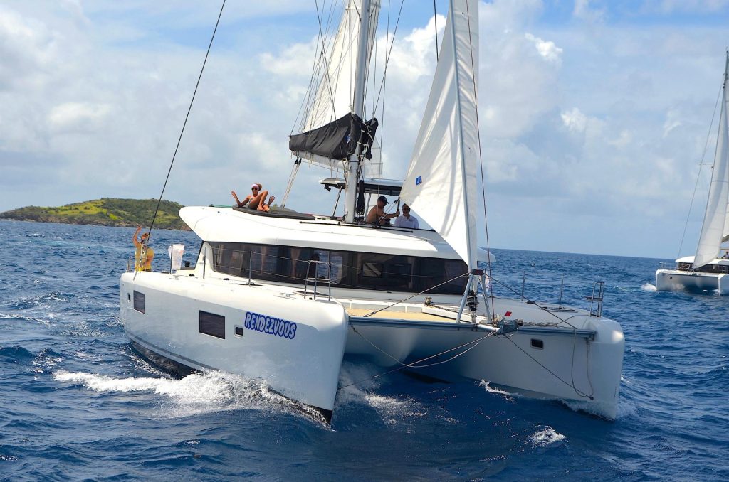 Catamaran Yacht Race British Virgin Islands - High Point Yachting