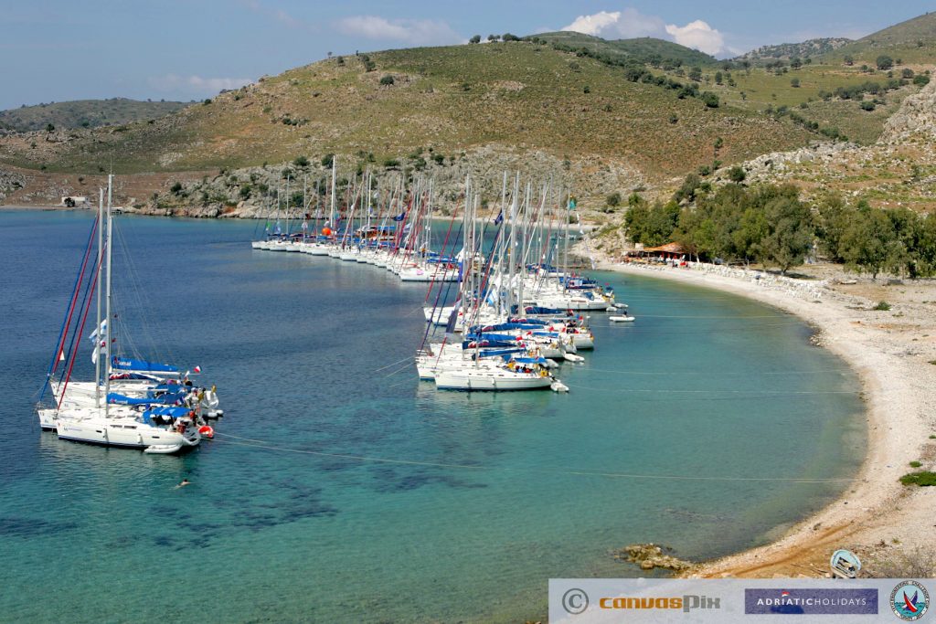 Engineering Challenge Cup fleet anchored in Bozukkale in Turkey – High Point Yachting charter race