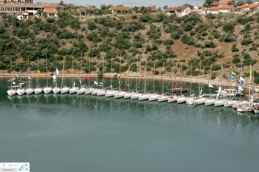 fleet moored in Iasos Turkey