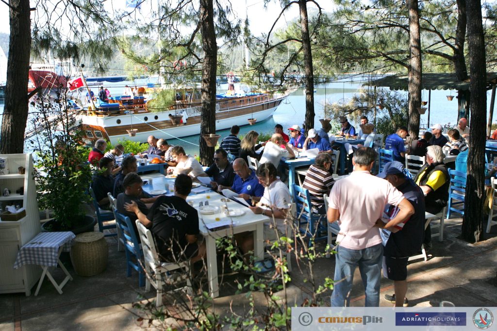 Engineering Challenge Cup ECC first skippers briefing in Orhaniye, Turkey – High Point Yachting charter race