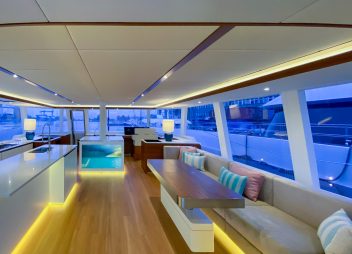 Fantastic Too yacht charter saloon