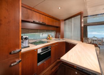 yacht charter Champion galley kitchen