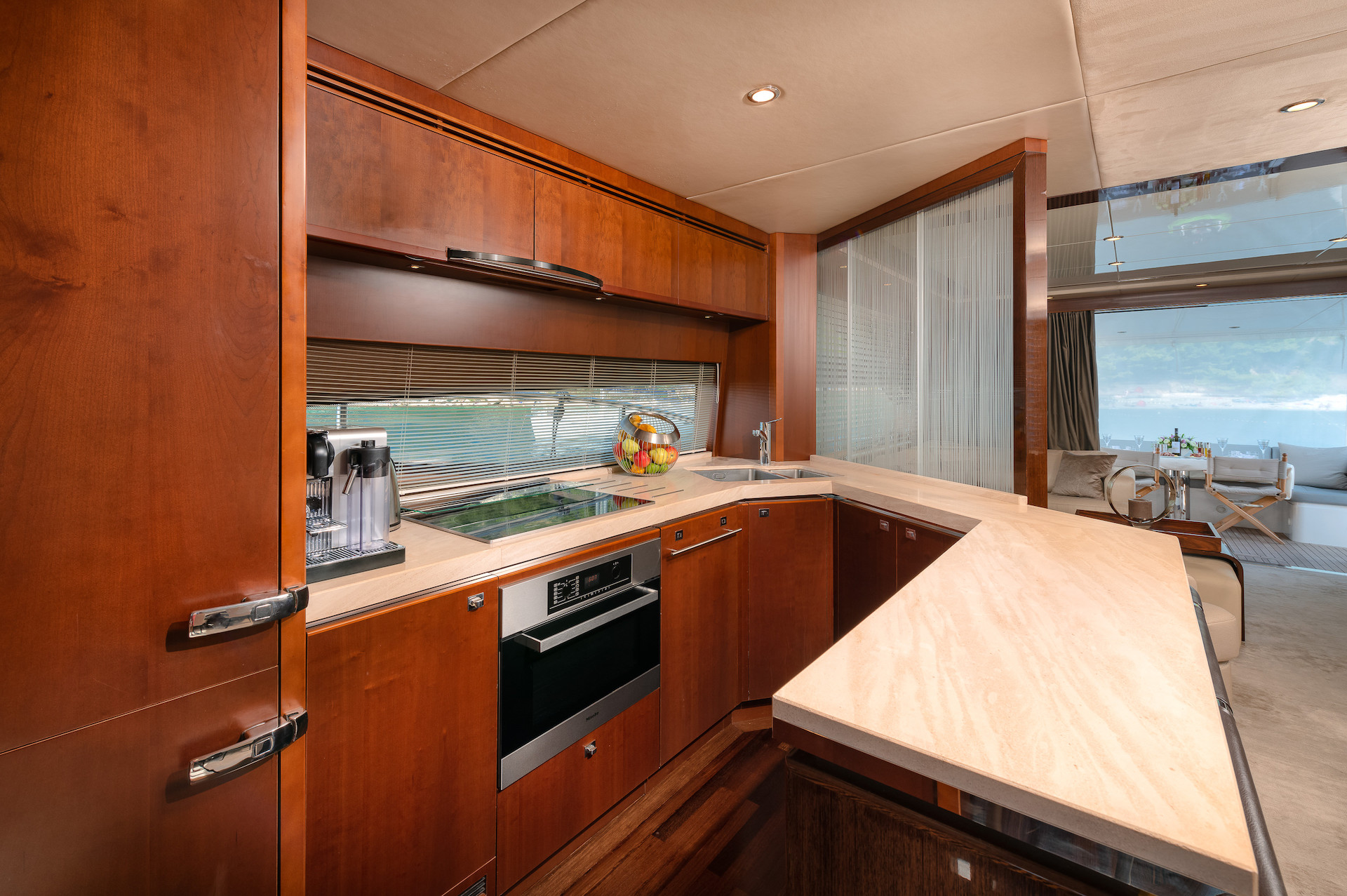 yacht charter Champion galley kitchen