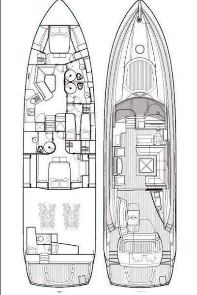 yacht charter Ghost deck plan