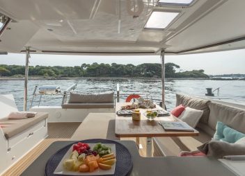 priavte yacht charter aft deck Mangofloat