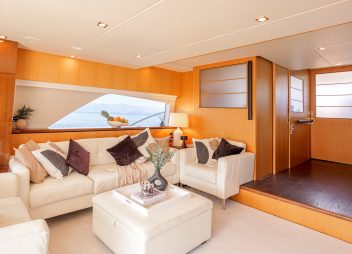 yacht charter Croatia motor yacht JoliDor saloon