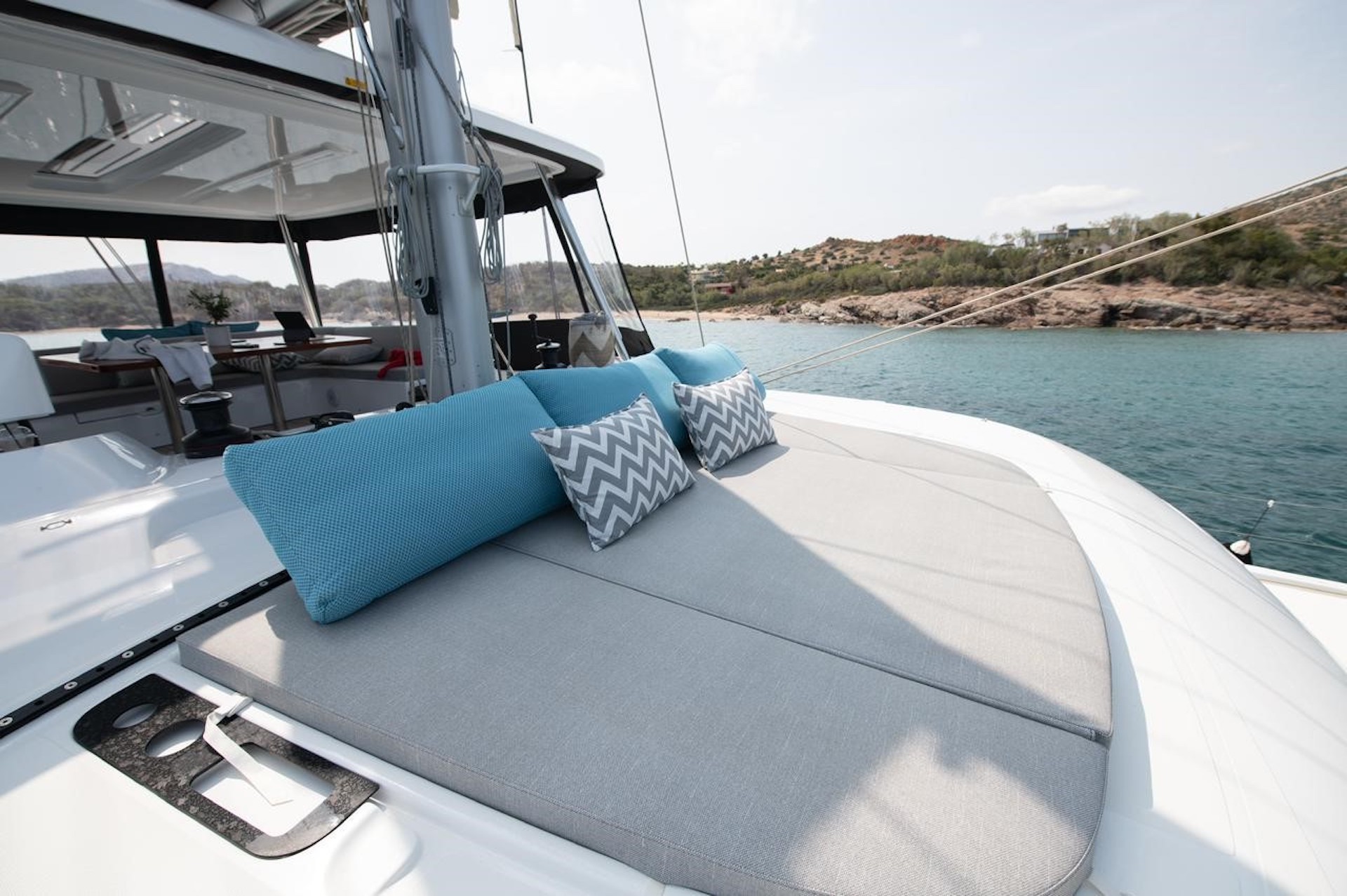 catamaran Hydrus sun deck yacht charter