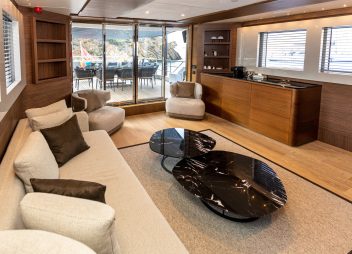 Turkey yacht charter Zeemar sky lounge