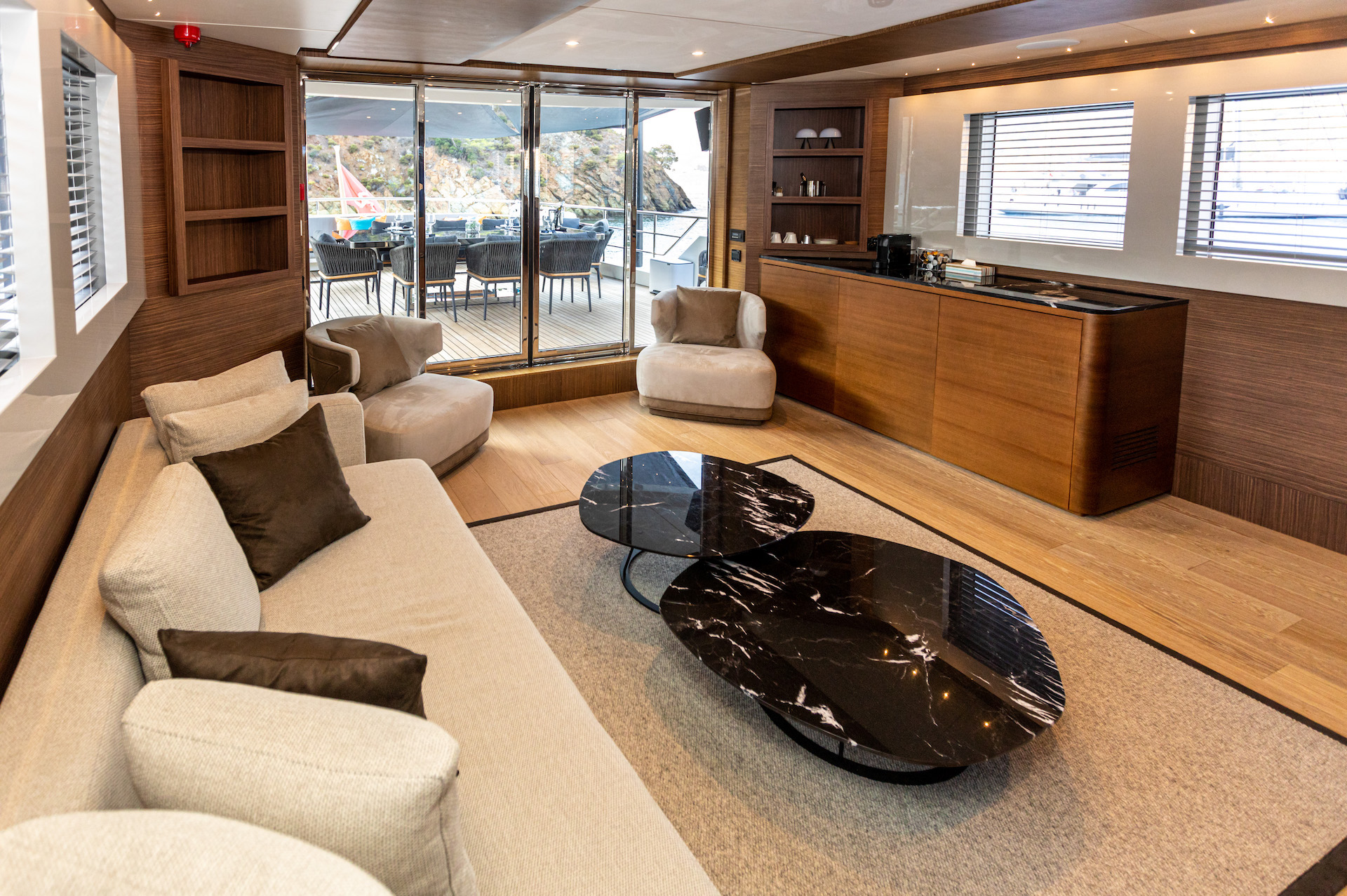 Turkey yacht charter Zeemar sky lounge