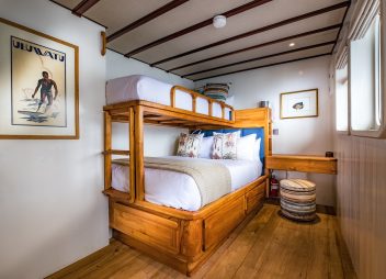 crewed yacht charter Rascal triple cabin