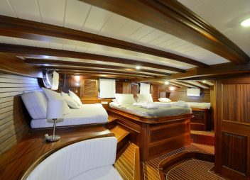 yacht charter Zephyria II master cabin Turkey