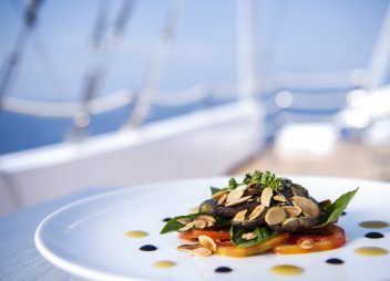 yacht charter Alexa food