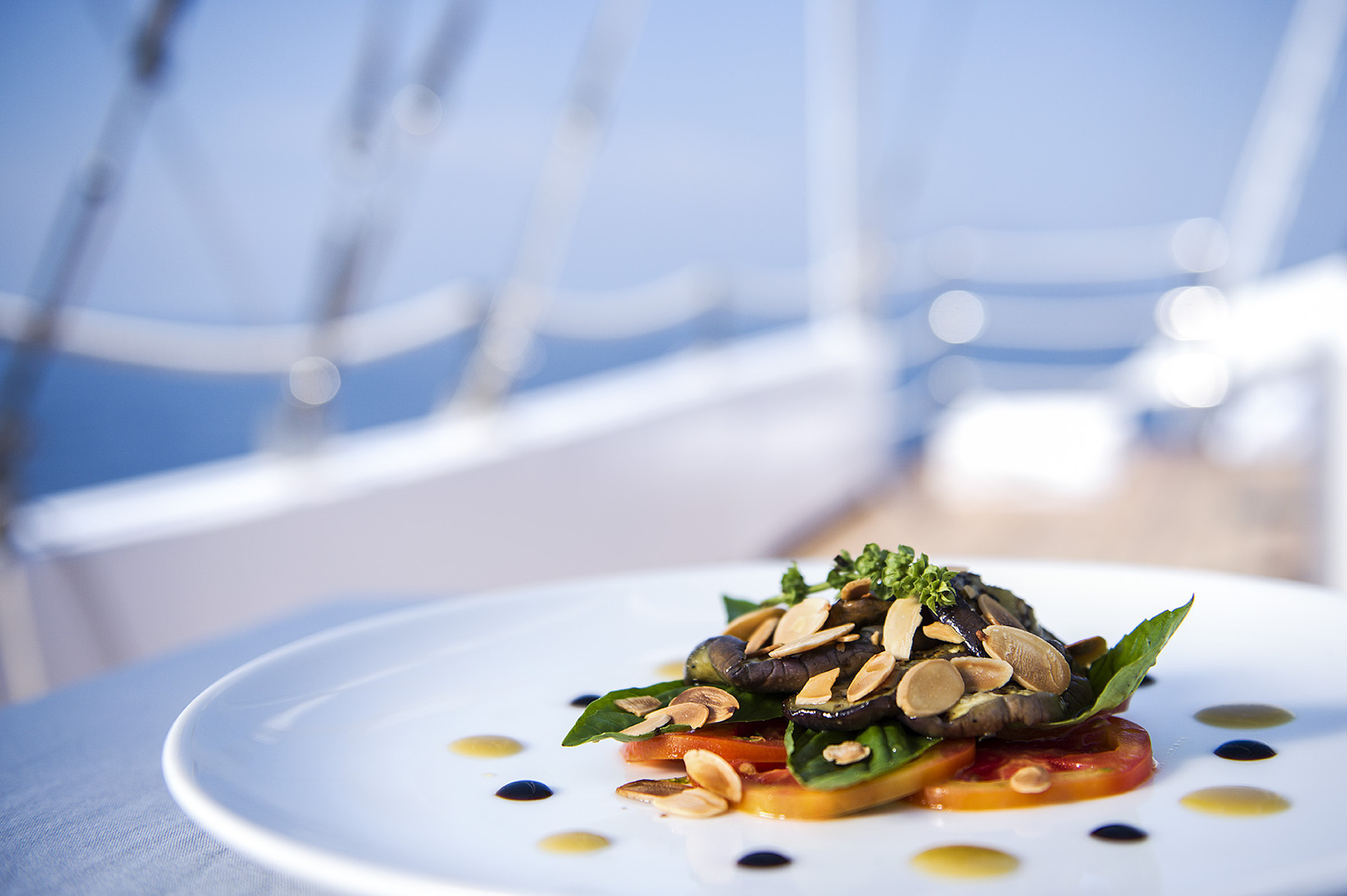 yacht charter Alexa food