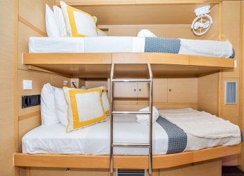 Caribbean yacht charter Valentina bunk cabin