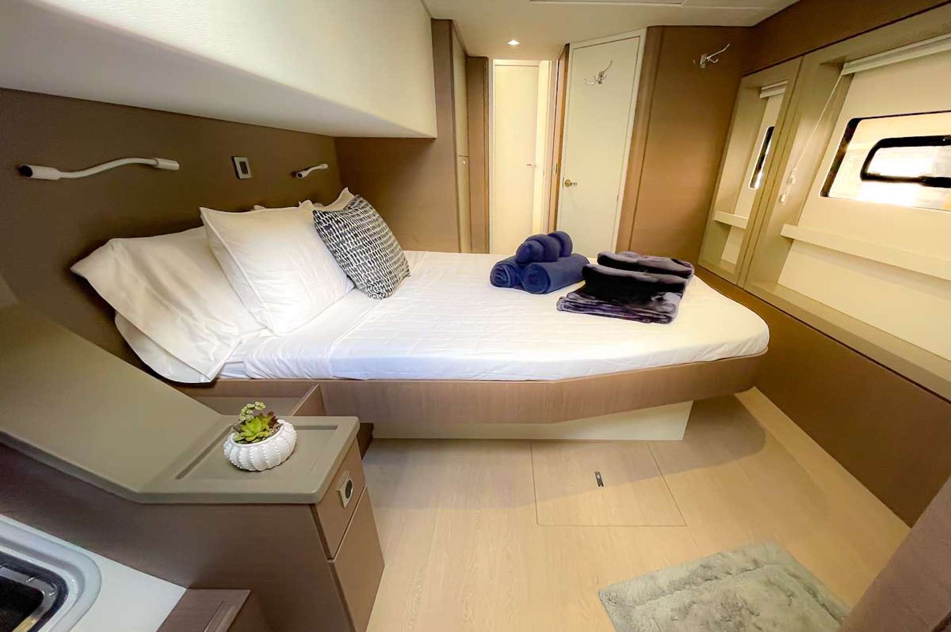 yacht charter guest cabin
