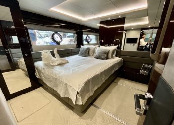 crewed yacht charter Synergy convertible double cabin
