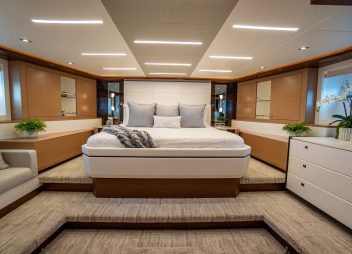 luxury yacht charter Chillaxin VIP cabin