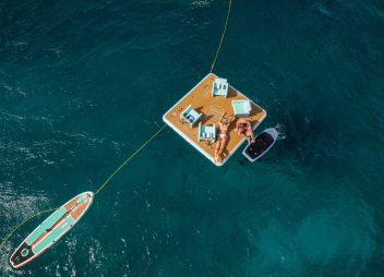 yacht charter Chillaxin water toys