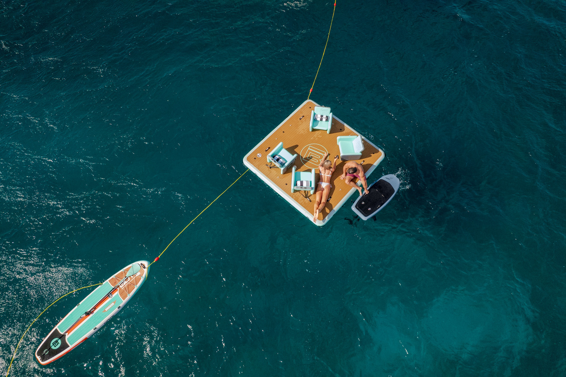 yacht charter Chillaxin water toys