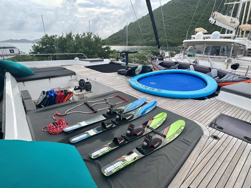 Water toys for onboard activities and entertainment 