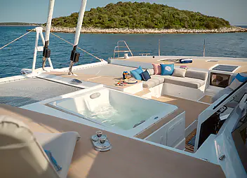 luxury catamaran charter floramye jacuzzi