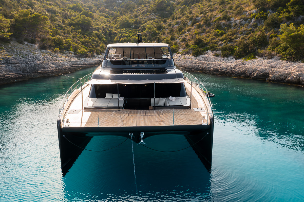 Croatian charter amber one catamaran